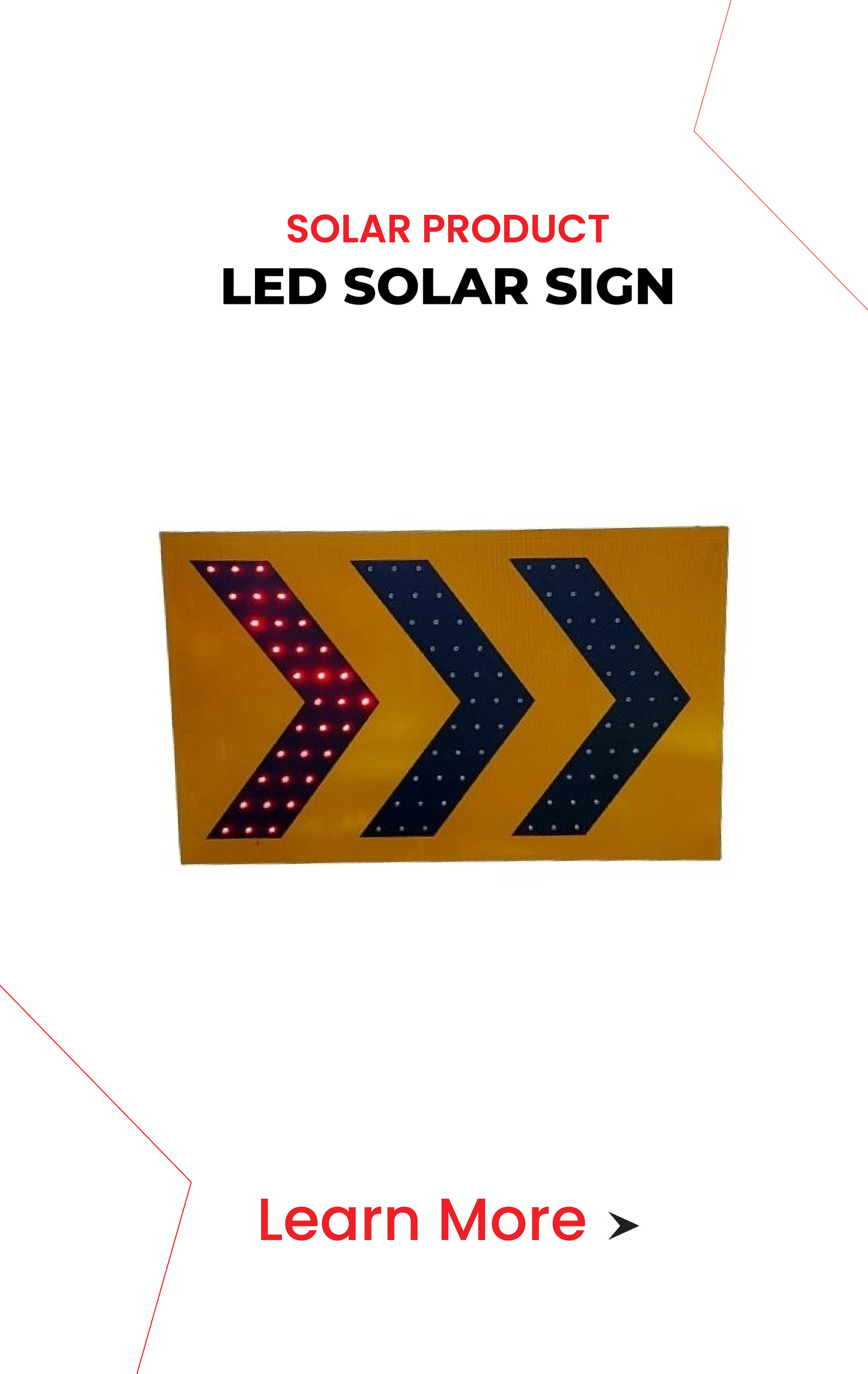 LED solar sign